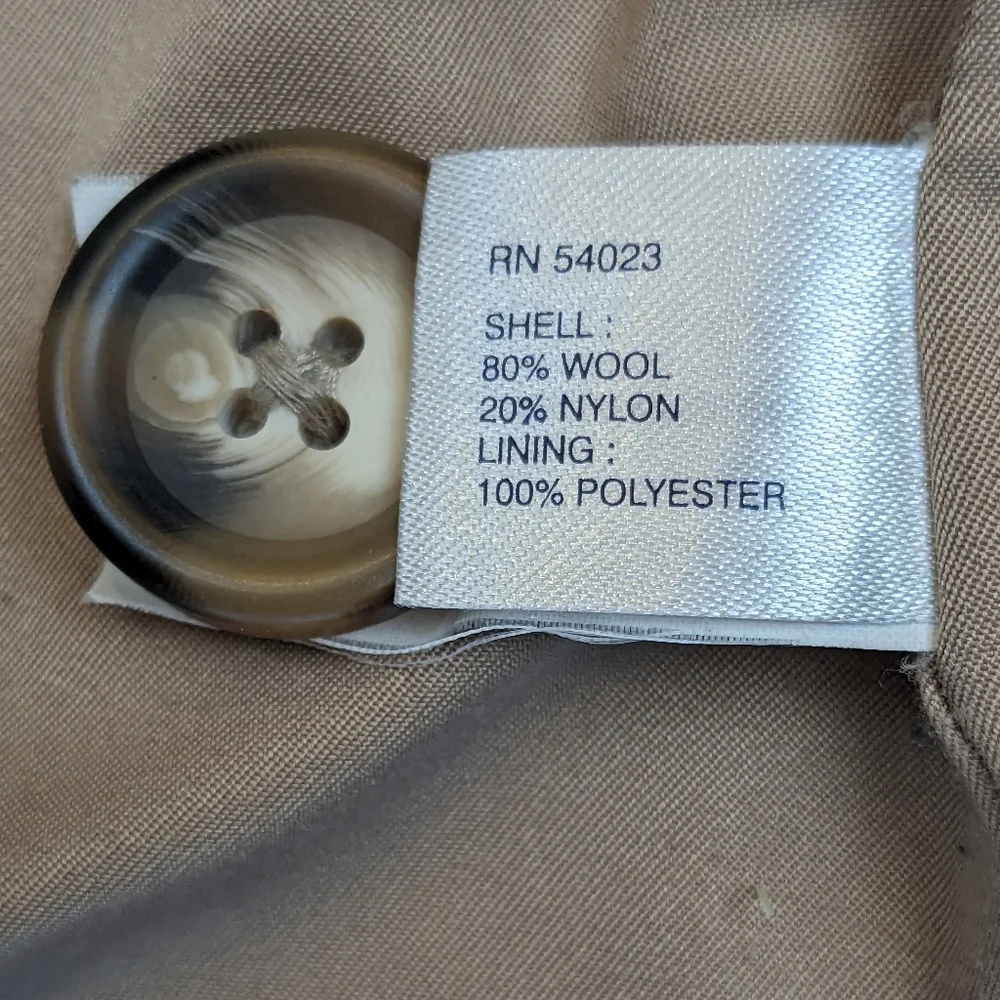 GAP Tan Peacoat with Toggle Closures - CLOSET CLOSING FINAL MARKDOWN - Picture 7 of 10